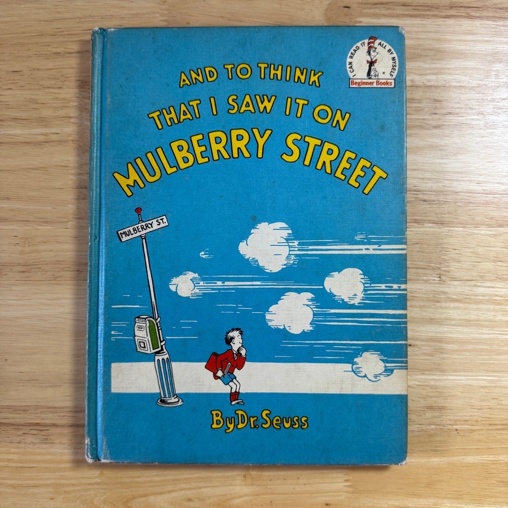 And to Think That I Saw It on Mulberry Street Beginner Books Dr Seuss Vtg 1937